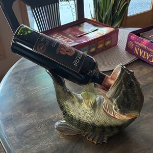 Decorative Fish Figurine - Green and Brown